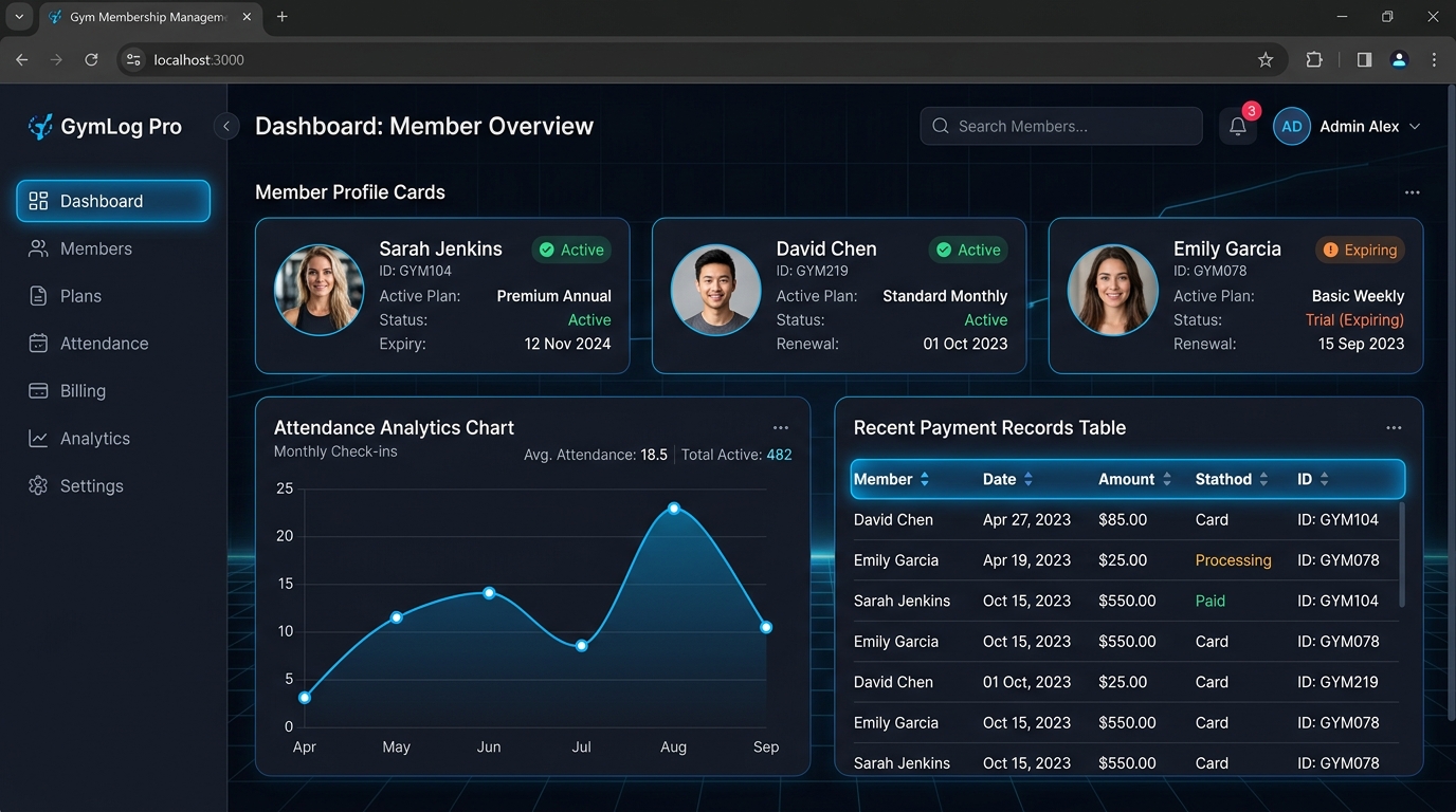 Gym Membership Management System